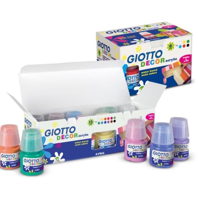 

PROMO Cat Akrilik Giotto Decor Acrylic Set 12 Warna 25 Ml/CAT AKRILIK SET/CAT AKRILIK SET 24 WARNA/CAT AKRILIK PASTEL/CAT AIR/CAT AIR LUKIS SET/CAT AIR GIOTTO/KUAS LUKIS 1 SET/KUAS LUKIS KECIL/KUAS LUKIS LENGKAP/KANVAS LUKIS/KANVAS LUKIS SKETSA/KANVAS