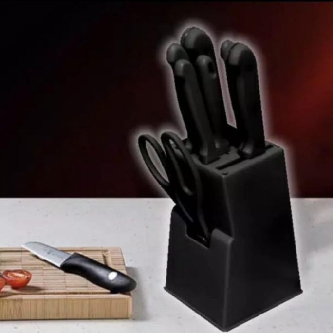 

Pisau Dapur Stainless Set Isi 9 Plus Talenan Knife Kitchen Box