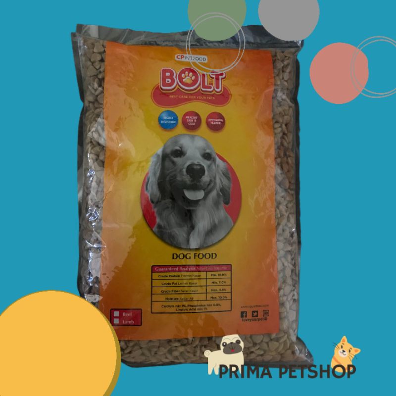 BOLT MAKANAN ANJING 1kg / BOLT DOG FOOD / BOLT ANJING