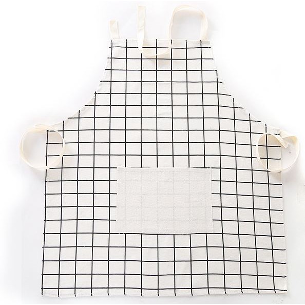 TSC - Celemek Masak Celemek Kain Katun Apron Masak Korea Home Apron Hl0005