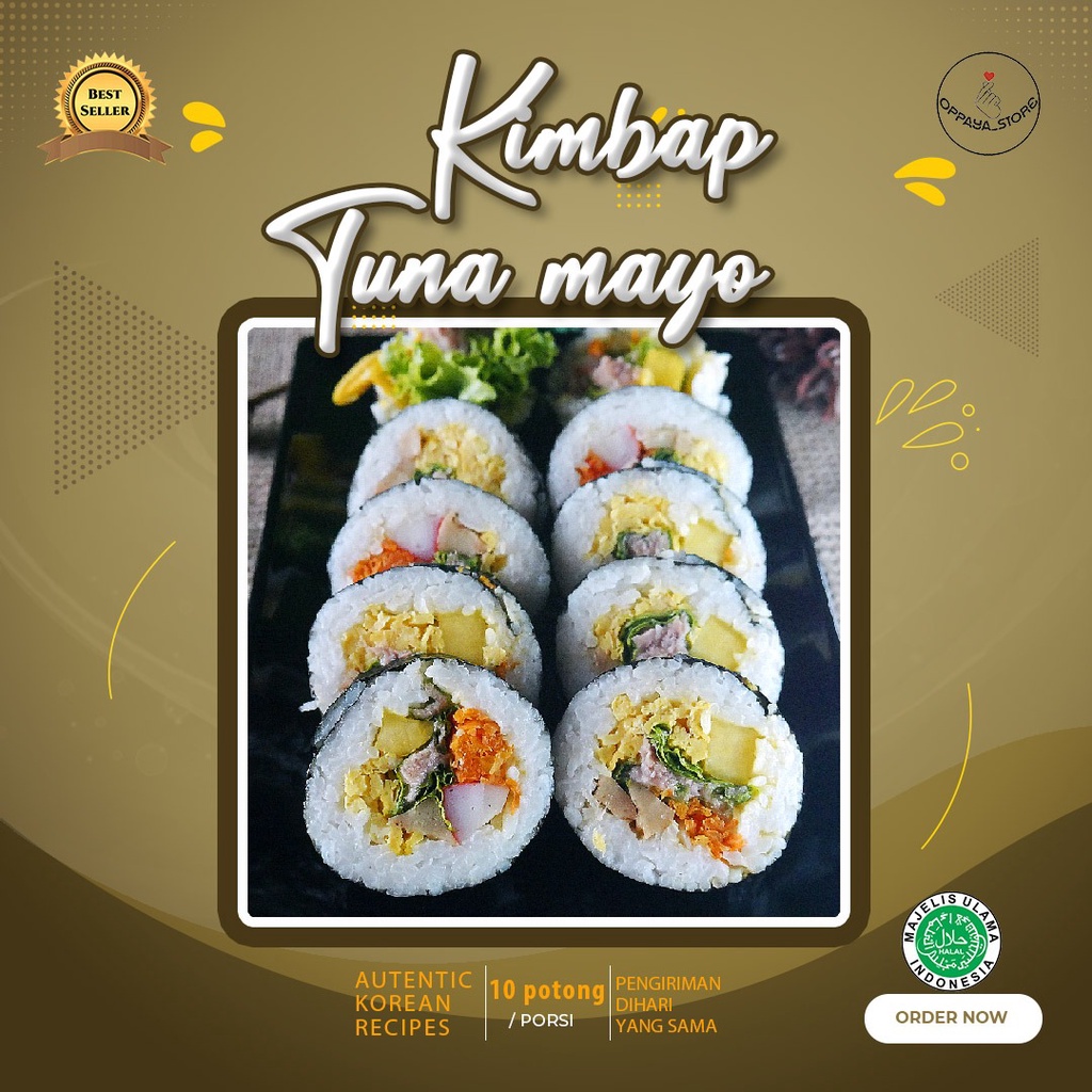 

Kimbab Tuna Sushi Korea Enak 10 Potong ~ 11 Potong Kirim Via Gosend,Grab