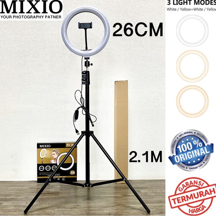 Ring Light 26cm + Light Stand Tripod 2M Selfie Vlogger Livestreamer