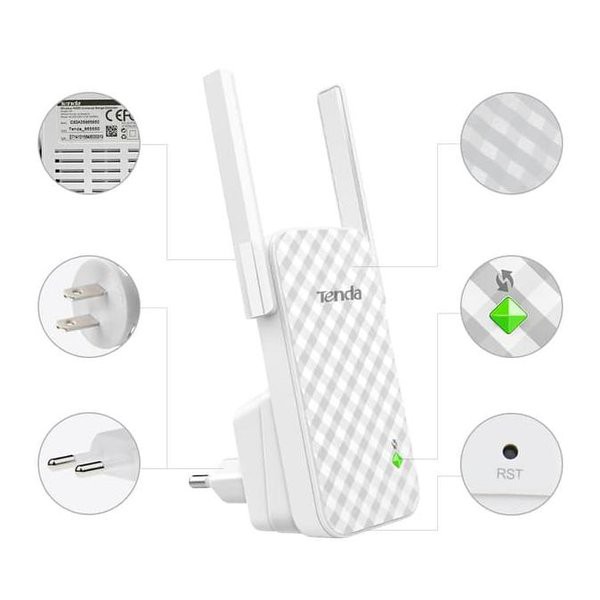 Tenda A9 A301 Range Extender/Wireless Repeater - Penguat Wifi