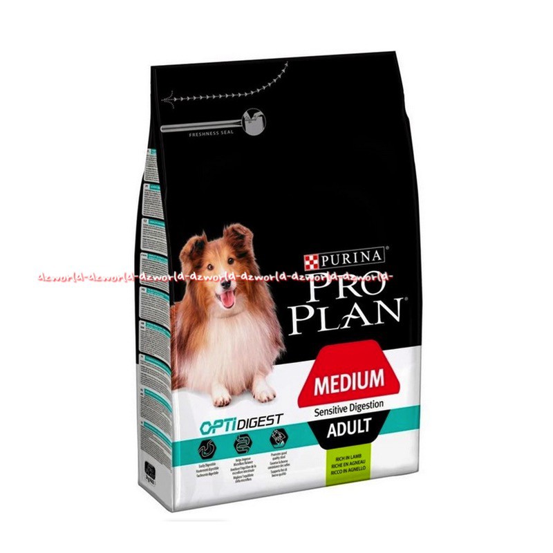 Purina Pro Plan Medium Sensitive Digestion Optidigest 2.5Kg Makanan Anjing untuk Perut Sensitif prop