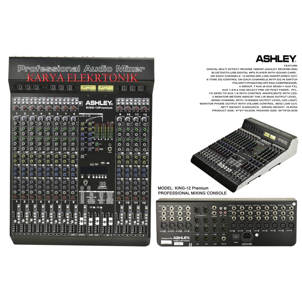 MIXER ASHLEY KING 12 PREMIUM KING12 PREMIUM ORIGINAL KING-12