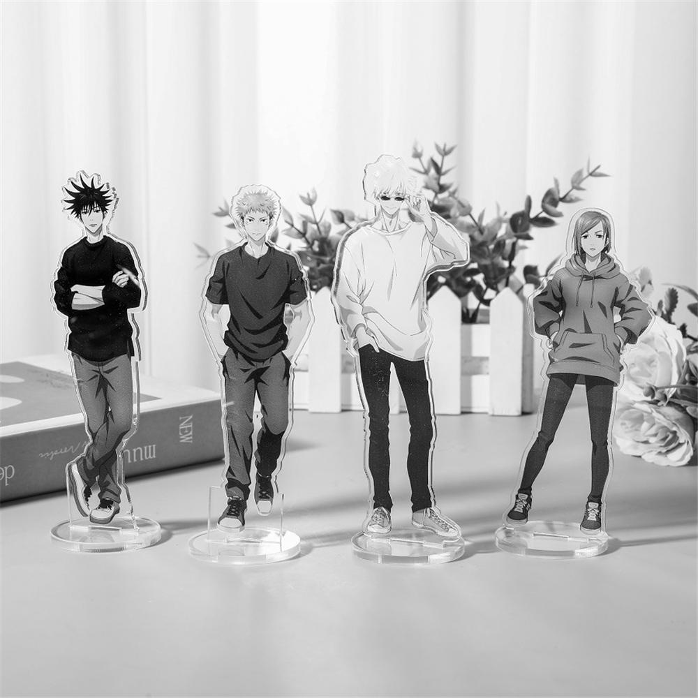 Needway  Jujutsu Kaisen Figure Stand Figure Dekorasi Akrilik Desk Decor Model Piring Desktop Hias Fushigura Megumi Itadori Yuuji