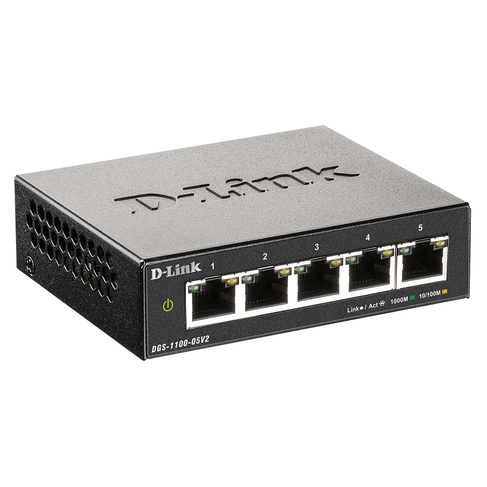 Switch D-Link DGS-1100-05V2 5P Gigabit SmartManaged-DLink DGS1100-05V2