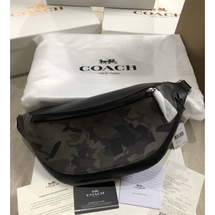 COACH Warren Belt Bag With Camo Print (76845)