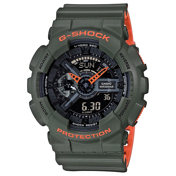 Best Seller Jam Tangan Pria Sports Casio G-Shock Original New Colour Ga-110Ln-3A