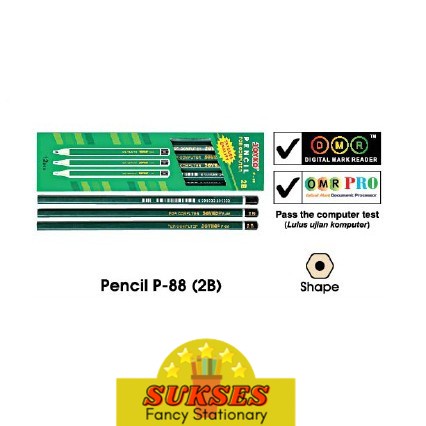 

PAKBOS Pencil / Pensil Joyko P-88 / 2B / 1 Box 12 Pcs