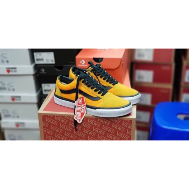 vans north face old skool yellow