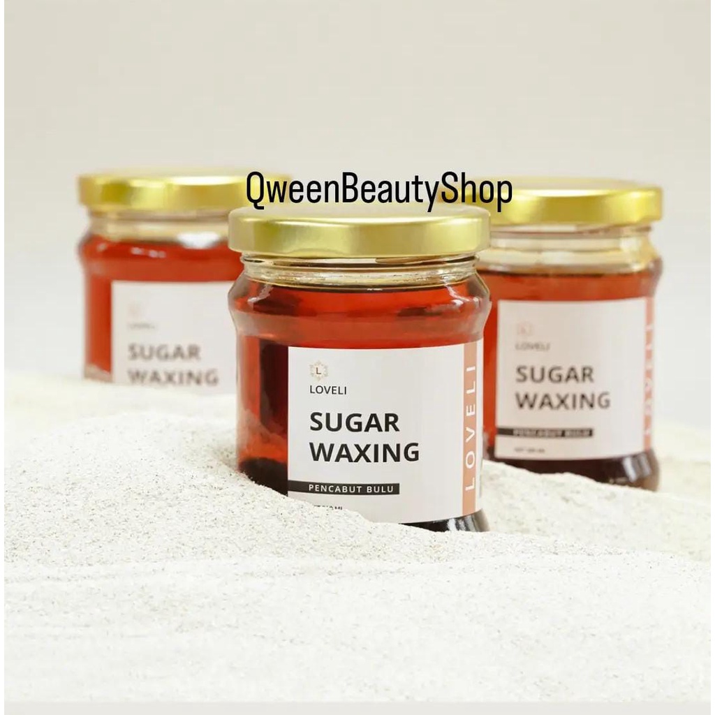 [ KEMASAN BARU ] LOVELI Sugar Waxing Penghilang Bulu Badan, Ketiak, Kaki, Tangan Aman dan BPOM