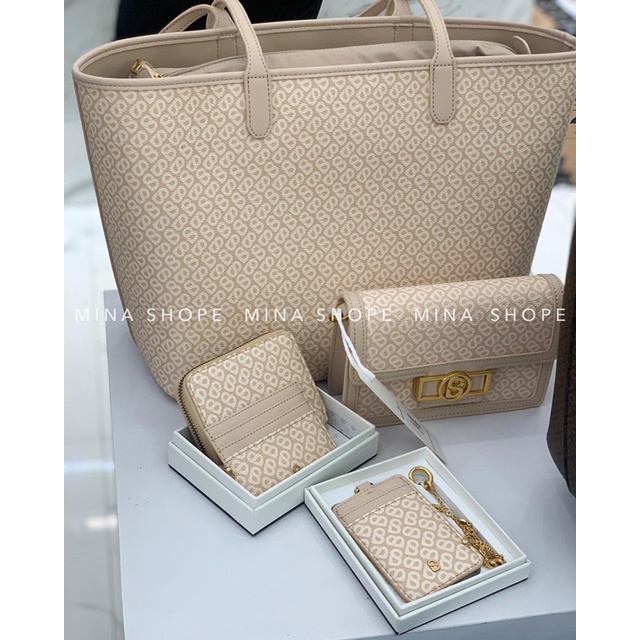 Buttonscarves Izzy Canvas Bag Beige