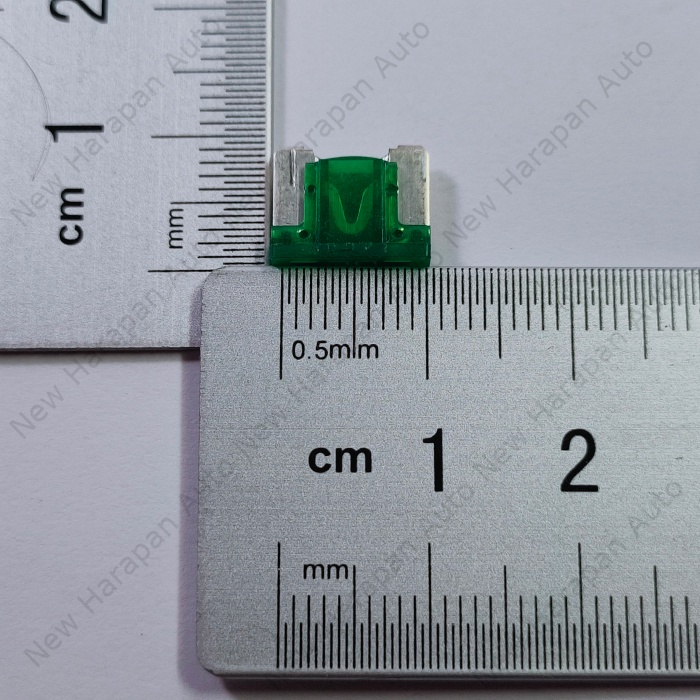 Sekring Mikro 30A PEC Pacific Hijau Green Sekering Tancap Tusuk Fuse Mobil Innova-Vios-Altis-Camry