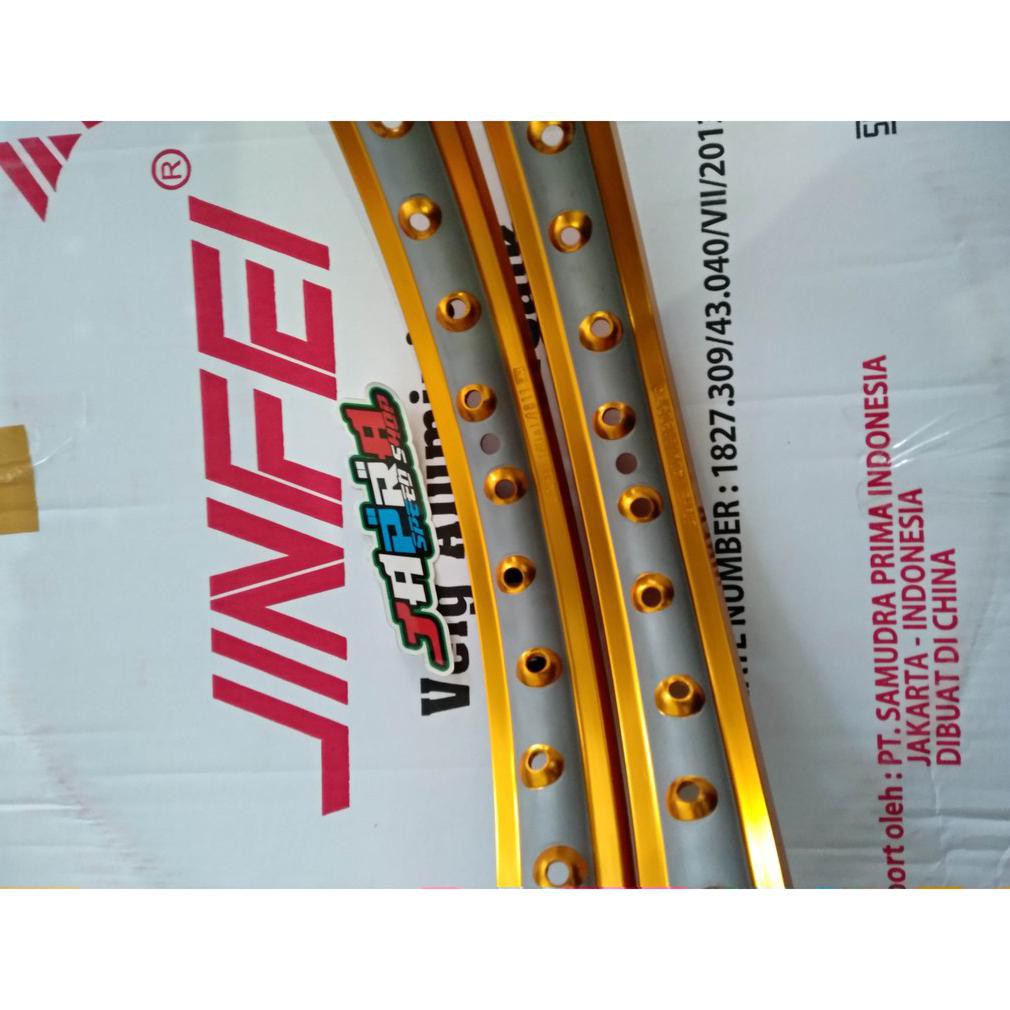 Velg Jinfei Polos Veleg Jinfei Pelek Jinfei R17 140 140 Gold Silver Variasi Terbaru.