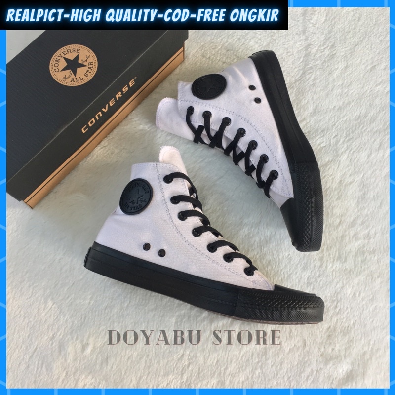 Sepatu Converse All Star CT Chuck Tailor Poxing Black Terupdate Sneakers Kasual Pria Wanita Convers 