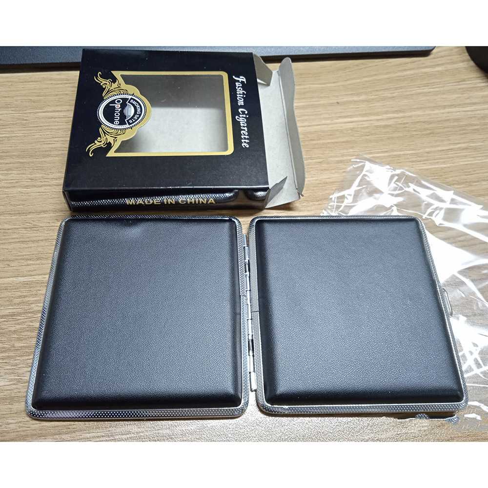 Kotak Bungkus Rokok Elegan Leather Case 12 Slot / Tempat Penyimpanan Case Wadah Kotak Rokok  Isi 20 Batang / Bungkus Roko Rokok Mild Murah / Wadah Rokok Keren  Akrilik / Tempat Rokok Kretek / Kotak Rokok Kulit Stainless Steel Polos Elegan Anti Air