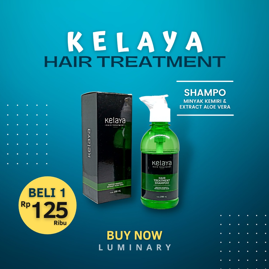 [ Paket 2 Botol ] Shampoo Kelaya Hair Treatment Penumbuh Rambut Perawatan Rambut Rontok Anti Ketombe Original B