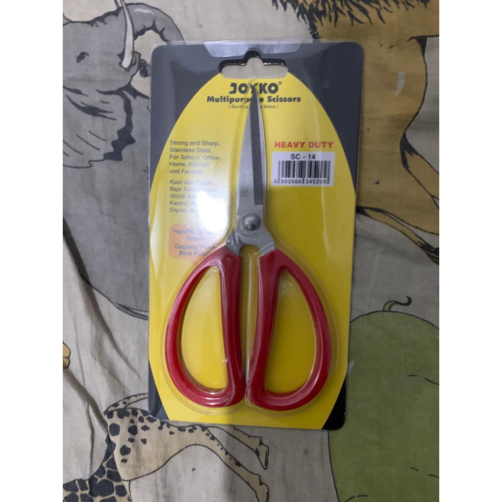 

Gunting Kain Kardus Kain Tebal JOYKO SC-14 Heavy Duty Gagang Anti Patah