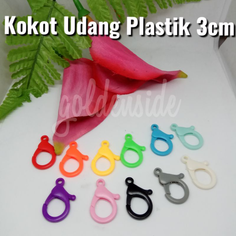 Kokot Udang Plastik (3cmx2.8cm) (isi2) , pengait masker per pasang