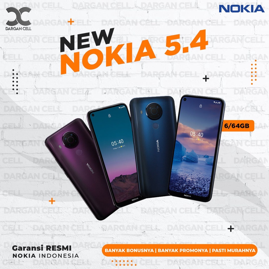 NOKIA 5.4 6/64GB GARANSI RESMI NOKIA 1 TAHUN
