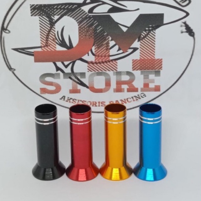 lip tube pipe alumunium - wc ring reelseat joran