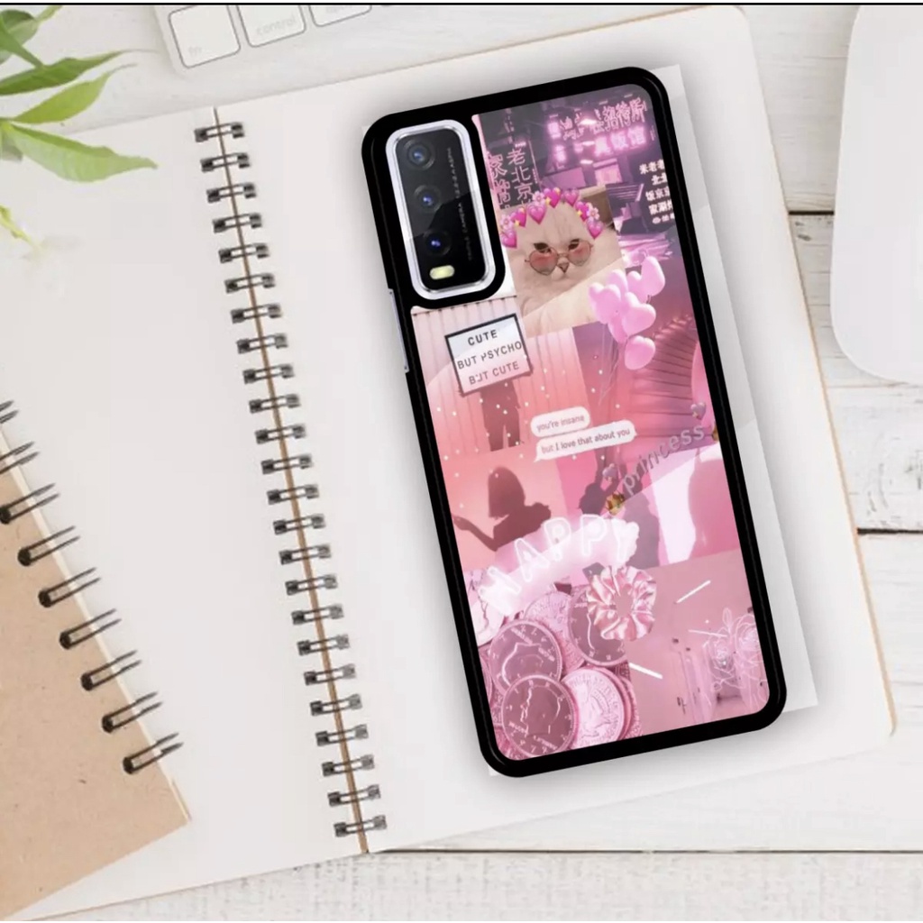ACASTO Case Vivo Y12i/ Y12s/ Y20/ Y20i/ Y20s motif cute girl art semua tipe HP