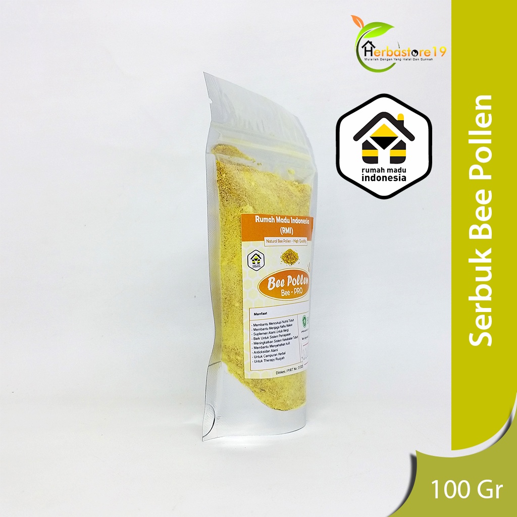 Bee Pollen Powder Organic Food Honeys Bee Pollens Tepung Sari Bunga Fresh &amp; Natural | Bee Polen  100 Gram