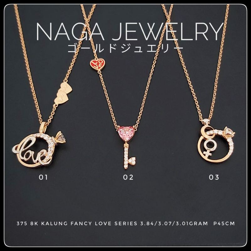 KALUNG FANCY LOVE SERIES EMAS 8K 375