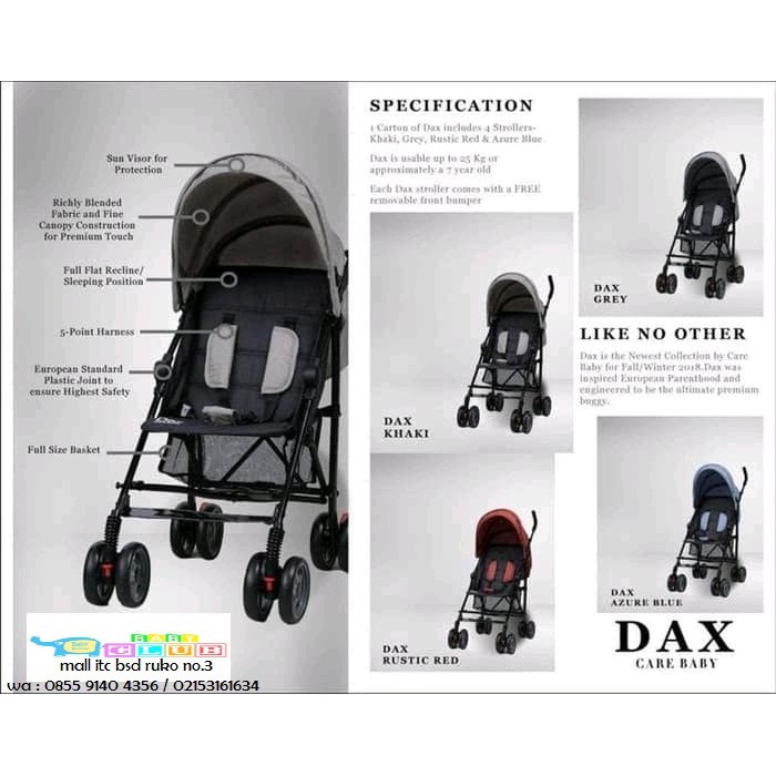 Stroller Baby Care DAX Buggy / Kereta Bayi