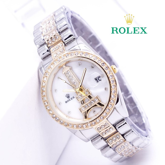 JAM TANGAN MURAH/JAM ORIGINAL/ JAM TANGAN ROLEX PARIS RANTAI R202