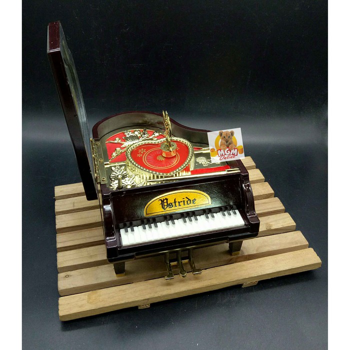 Kotak perhiasan Piano Astride / Kotak musik / Jewelry Music Box 9091