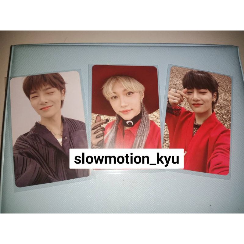 PC Photocard stray kids no easy Felix I.N merah