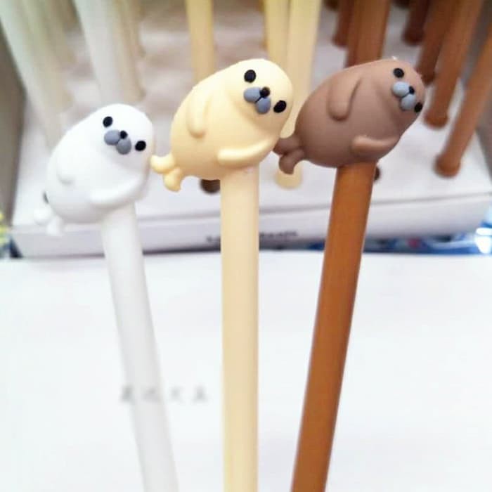 

Pulpen Gel Unik / Pen Gel Lovely Seals Imut