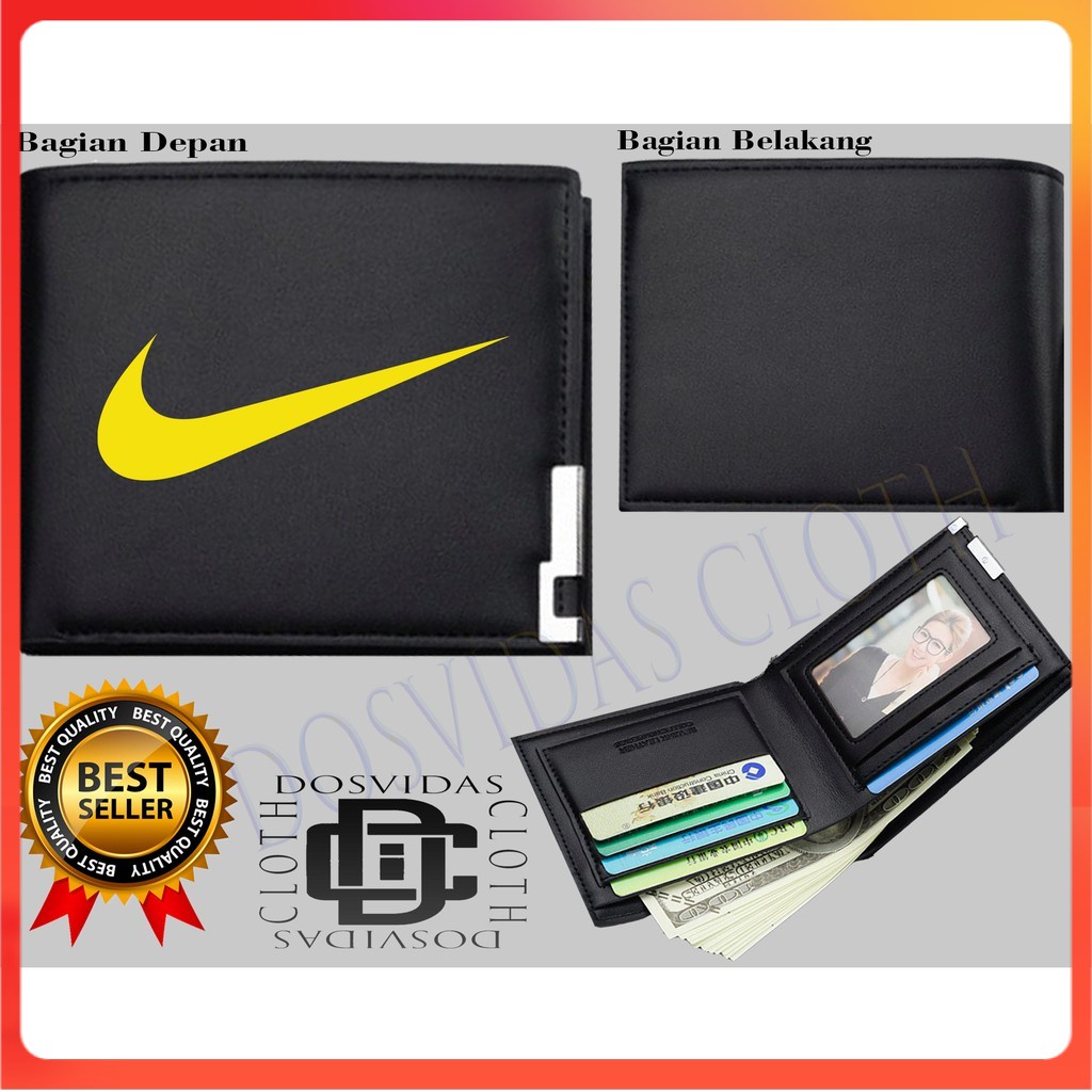 Dompet Pria  NIKE SPORT Dompet Kulit Men Fashion Letter Wallet NIKE KEREN COD