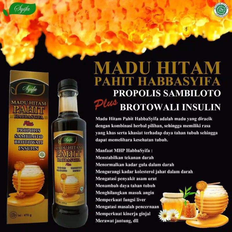 

Madu Hitam Pahit Habbasyifa kemasan terbaru