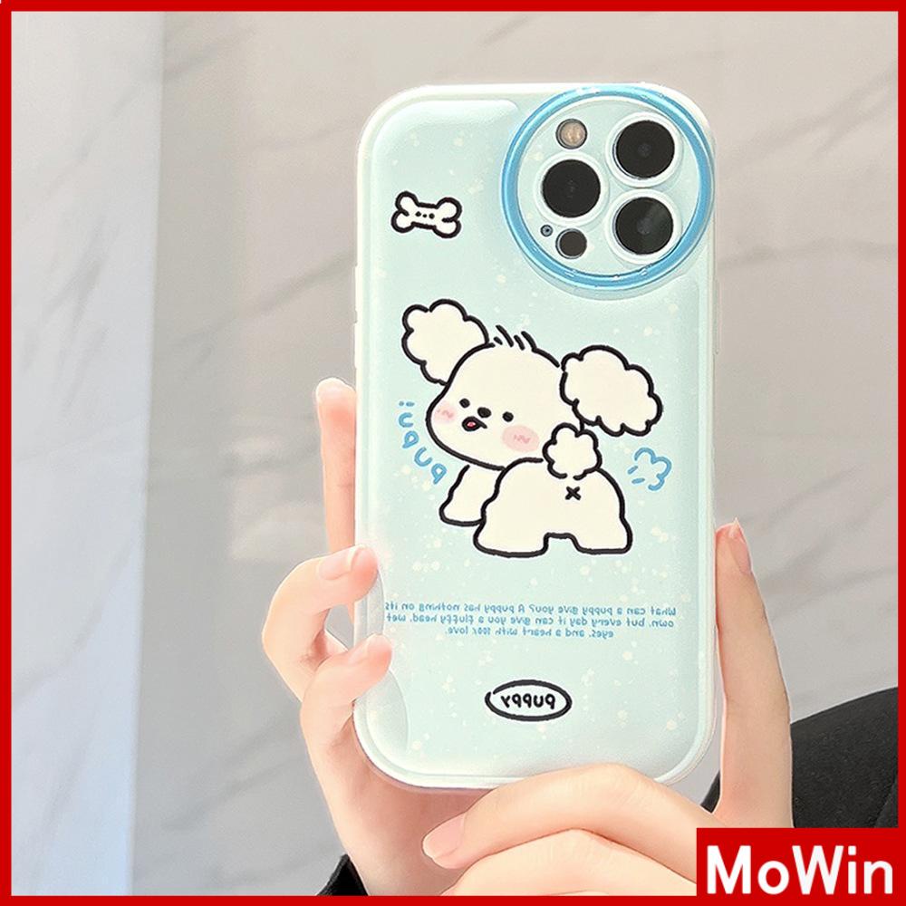 iPhone Case Silicone Soft Case Airbag Shockproof Protection Camera White Dog Cartoon Cute Compatible For iPhone 11 Pro Max 13 Pro Max 12 Pro Max 7Plus xr XS Max