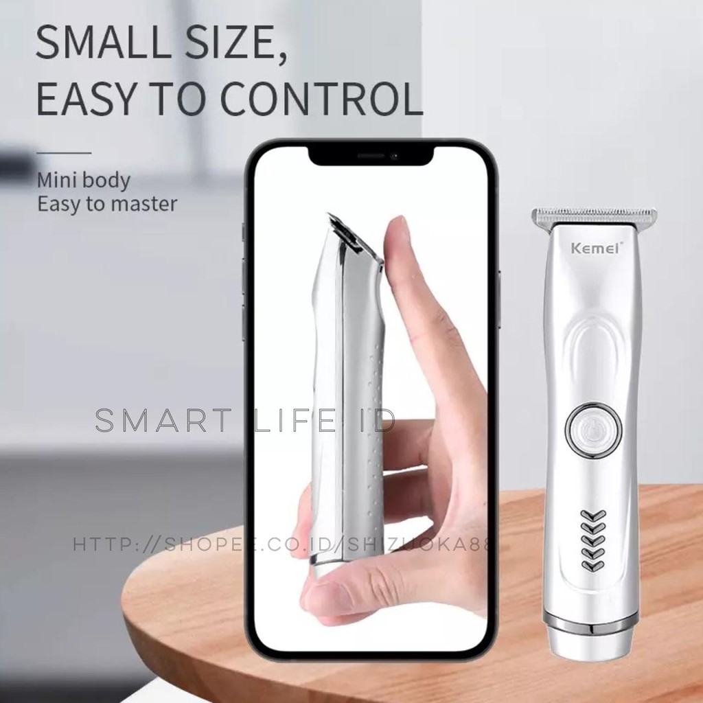 Kemei KM-6011 Alat Cukur Rambut Hair Clipper Detailer Trimmer Mesin Cukuran Barber Shop KM 6011