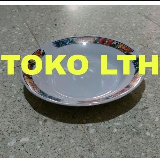 PIRING KEMBANG 8" KERAMIK / PIRING MAKAN KB PORCELAIN PORSELEN