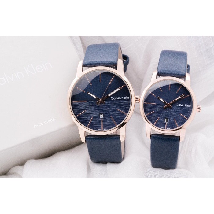 Jam Tangan Couple CK kulit Buruan