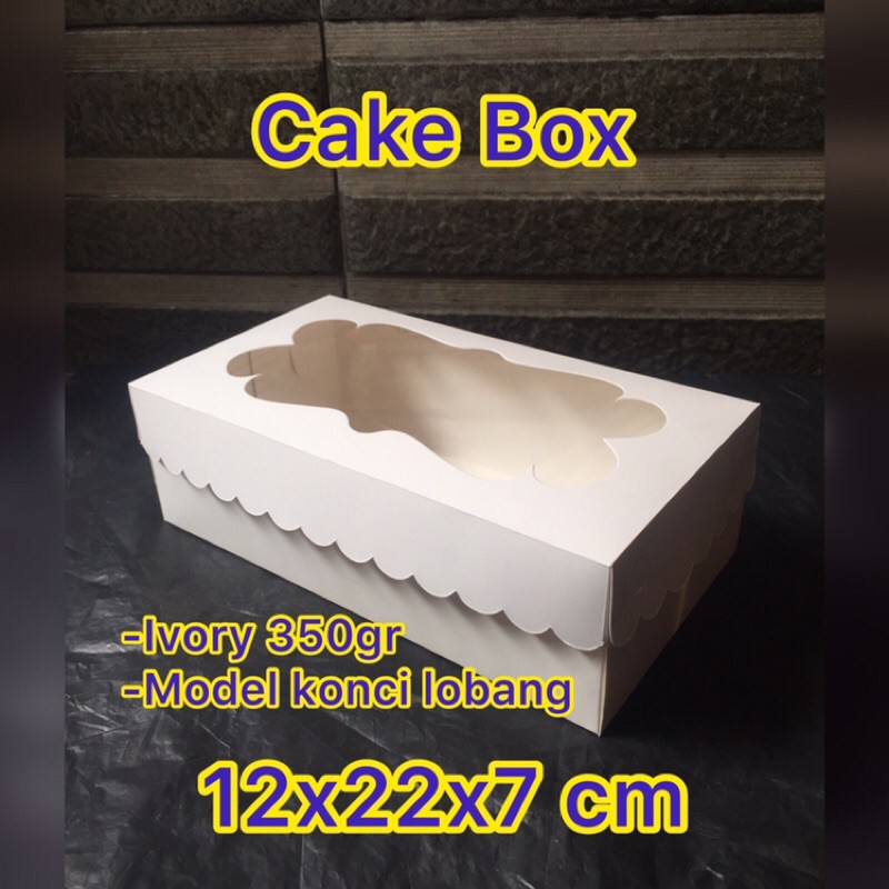 

dus kue 12x22x7 cm MEDIUM / dus ivory 12x22 / 22x12 box