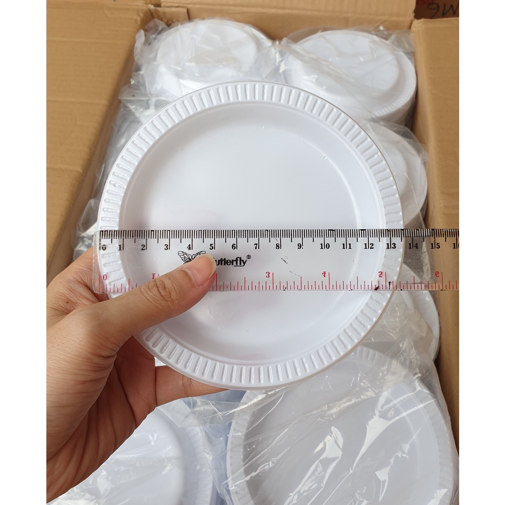 Piring Plastik Kecil / P6 isi 50pcs