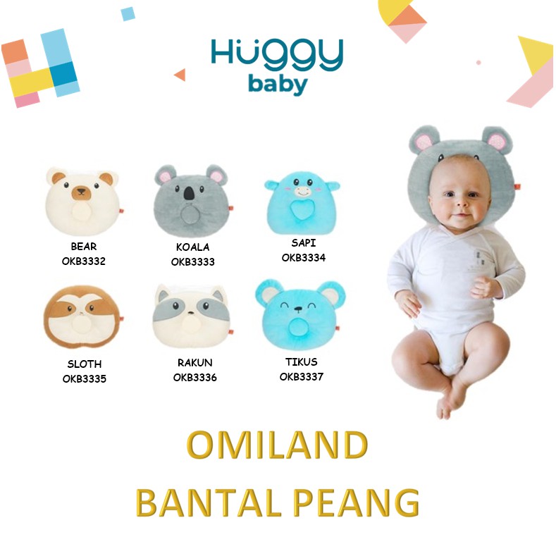 Omiland Bantal Peang Peyang Karakter Bayi Anak