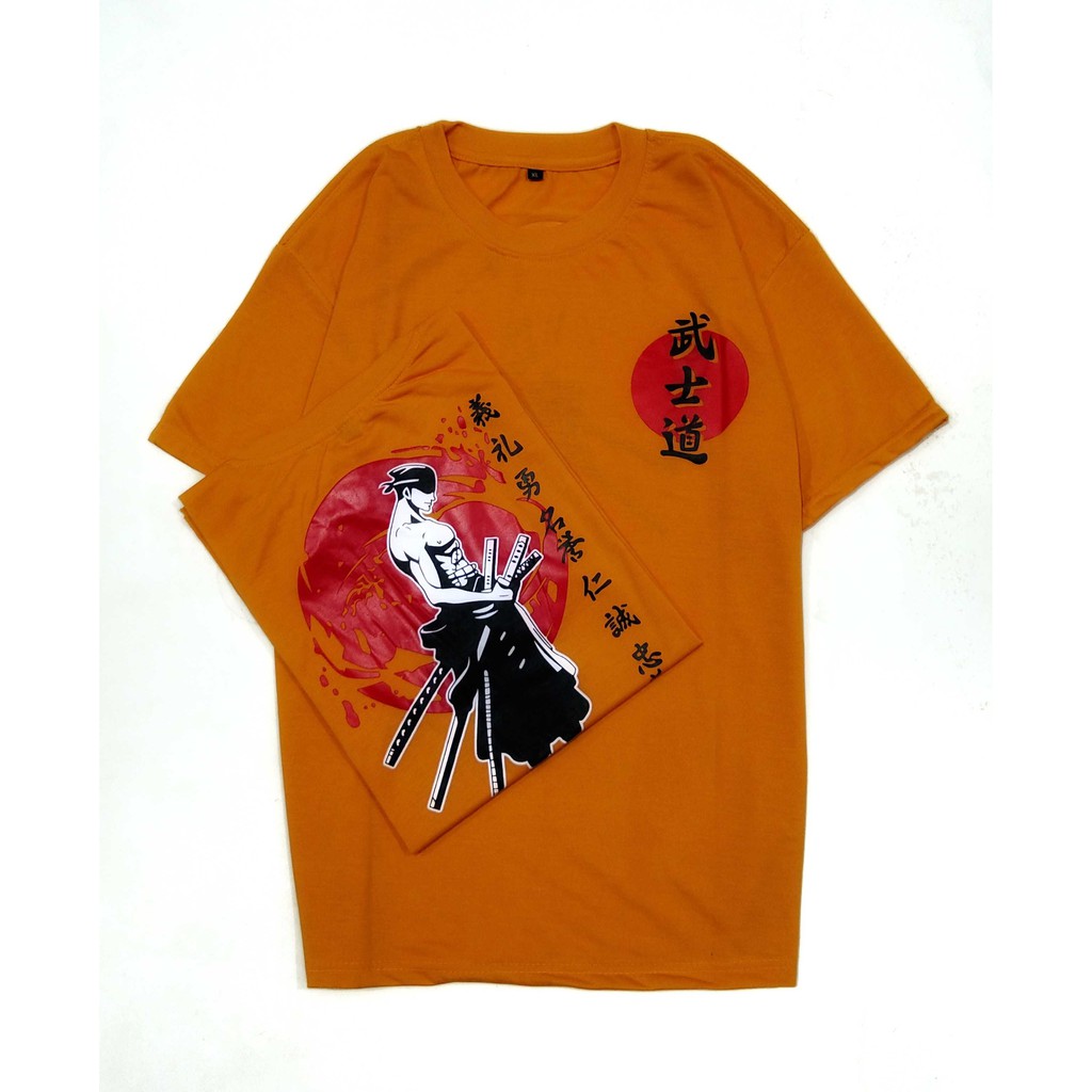 KAOS PRIA/WUSHIDAO PEDANG/KAOS HITAM/KAOS SAMURAI