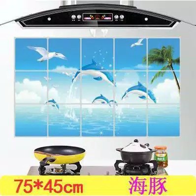 Sticker Dinding Dapur/ Stiker Dapur Motif Mawar