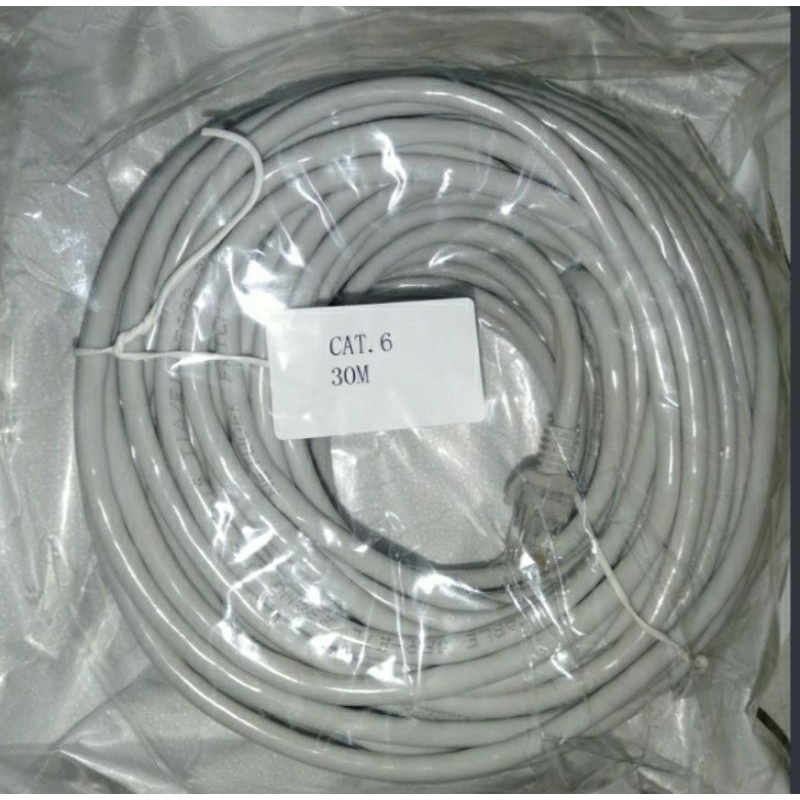 KABEL LAN 30 m CAT 6 / KABEL UTP 30 METER PABRIKAN CAT 6