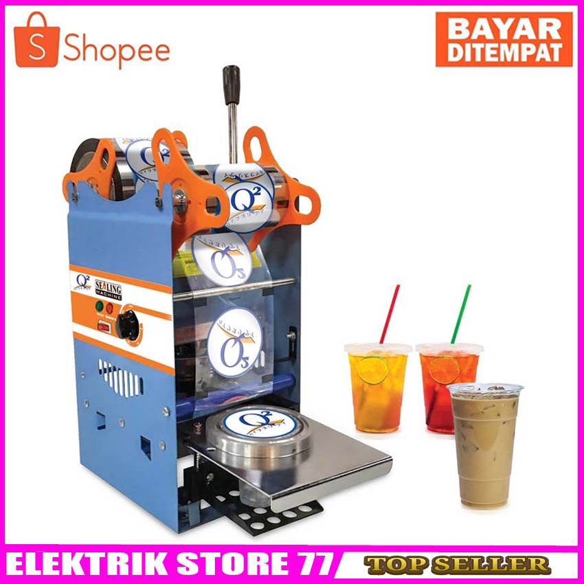 Mesin Cup Sealer Alat Press Gelas Plastik Manual Mesin Sealer Q2 8881 Berkualitas