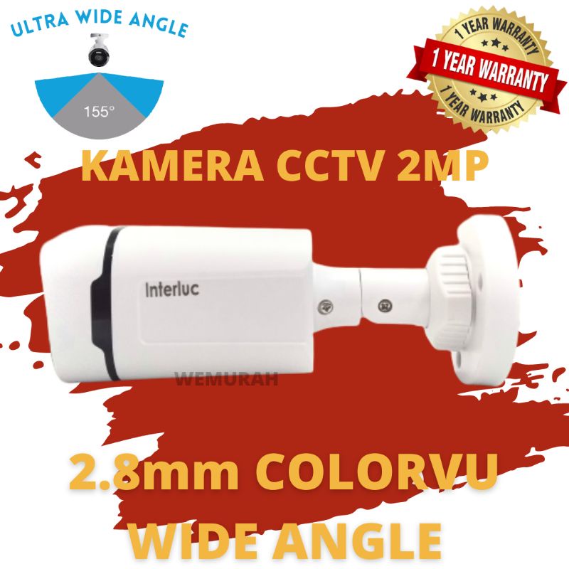 Kamera CCTV Outdoor Edge/Interluc 2mp Colorvu - Hd1080