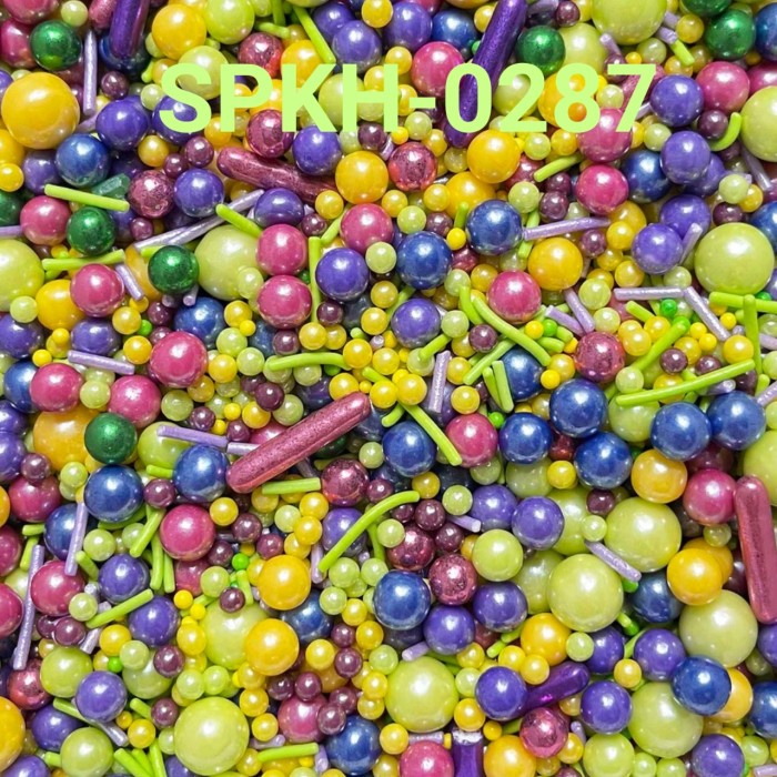 

SPKH-0287 SPRINKLES SPRINKLE SPRINGKEL 500GR MUTIARA HIJAU MIX WARNA HEMAT