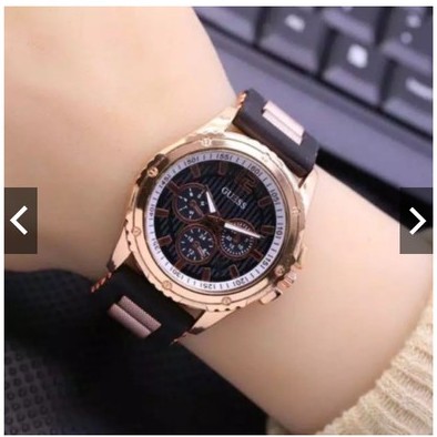 BISA COD Jam Tangan Wanita Pria Fashion Jumbo Chrono Off Strap Rubber GUS30